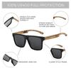Fashion Bamboo Wood Vintage Square Sunglasses Men Women Luxury Brand Designer Sun Glasses Wooden Driving Fishing Eyewear