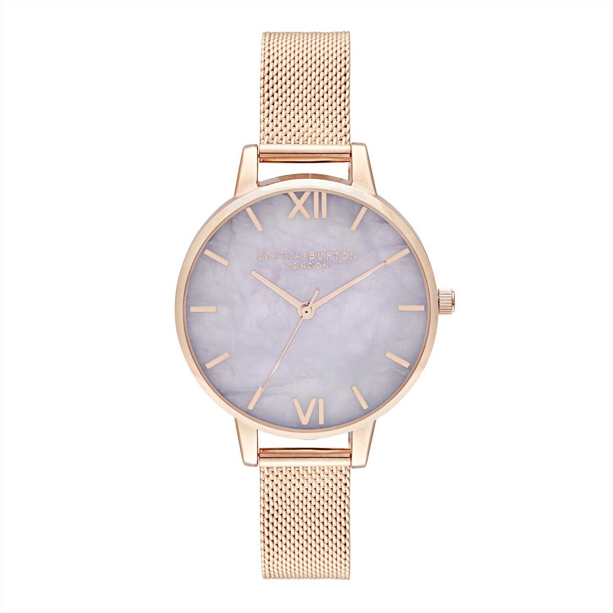 

Authorized Distributor [OLIVIA BURTON] Olivia Burton Watch Ladies OB16SP16 Semi Precious Demi Amethyst Rose Gold Mesh