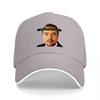Derek Zoolander Face Print Baseball Cap Classic Black Adjustable Hat with Iconic Movie Character Design for Fashion Fans