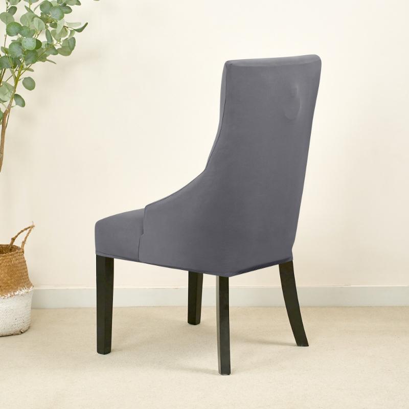 Elastic Dining Chair Covers for Sloping Back Armchairs Non Slip Slipcover for Living Room Banquet Wedding 1 or 2 Pack