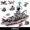 25IN1 Military Building Blocks Set Aircraft Carrier Warship Airplane Model DIY Construction Toy Christmas Gift