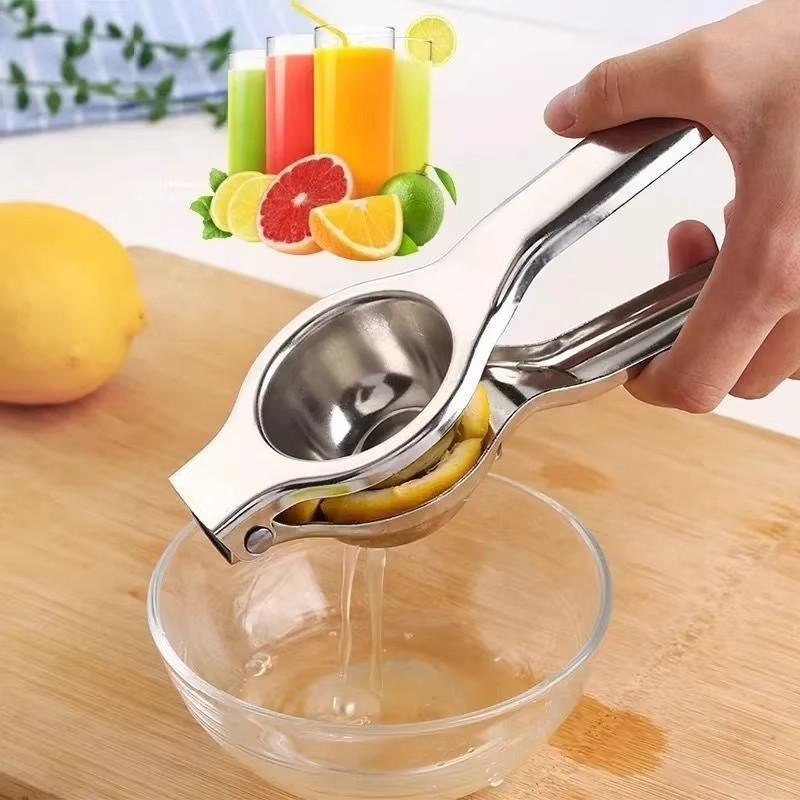 1Pcs Stainless Steel Manual Citrus Juicer High Juice Yield Easy Squeeze Handle For Home Kitchen Fresh Juice Cocktail Making