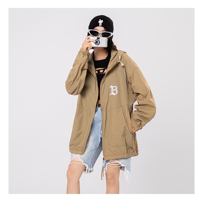 Women's Summer Lightweight Quick-Dry Hooded Sun Protection Jacket - Cool UV Protection Short Coat