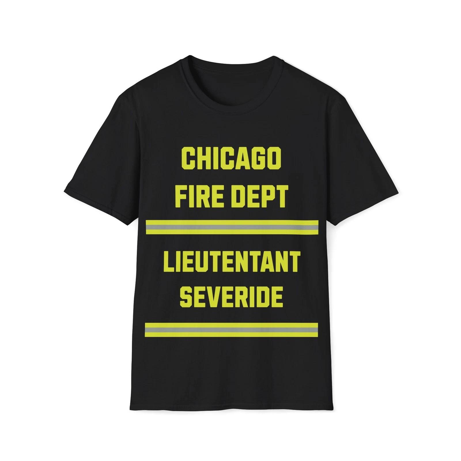 Lieutentant Severide Fire Department T-Shirt | Chicago Fire Unisex Softstyle Tee S