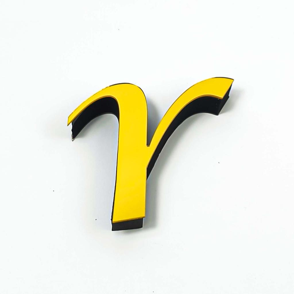 Lowercase A-Z English Mirror Wall Stickers - DIY Decorative Self-Adhesive Décor for Home & Bedroom