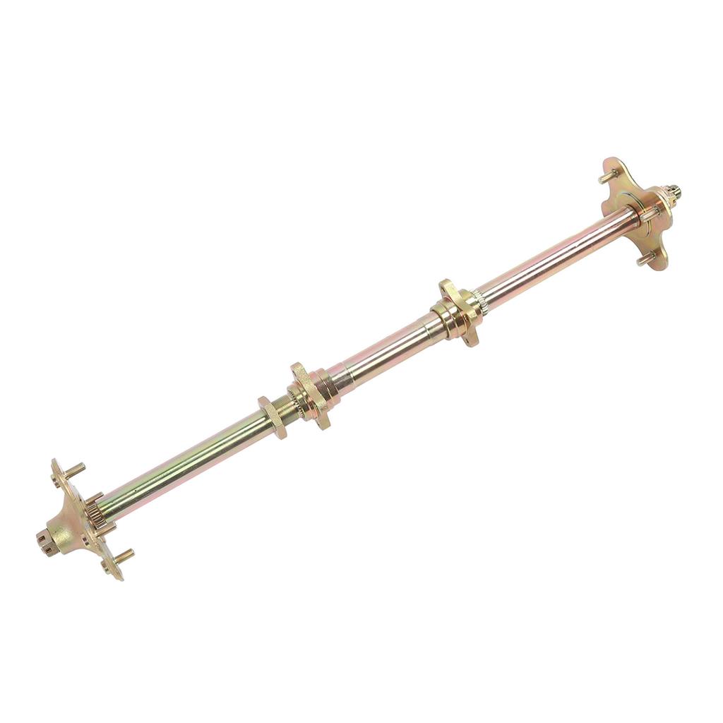 850mm Go Kart Rear Live Axle Kit with Brake Assembly and Chain ATV Rear Axle Assembly for 50cc 70cc 90cc Atv Quads