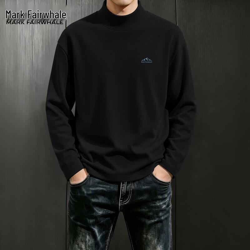 Mark Fairwhale Men's Long-Sleeve Mock Neck Casual Thermal Top
