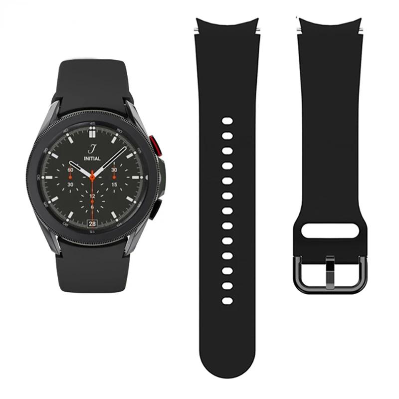 20mm Silicone Strap For Samsung Galaxy Watch 7/6/5/4 40mm 44mm Pro 45mm Bracelet Belt Galaxy Watch 6 4 Classic 47mm 46mm Correa