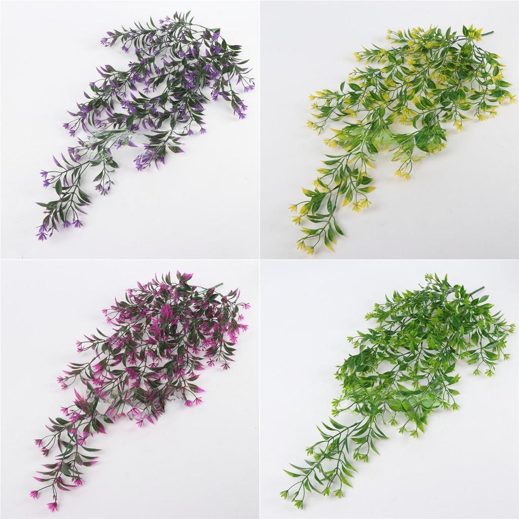 Chlorophytum Comosum Roślina do Montażu na Ścianę z Realistycznymi Sztucznymi Liśćmi do Dekoracji Wnętrz