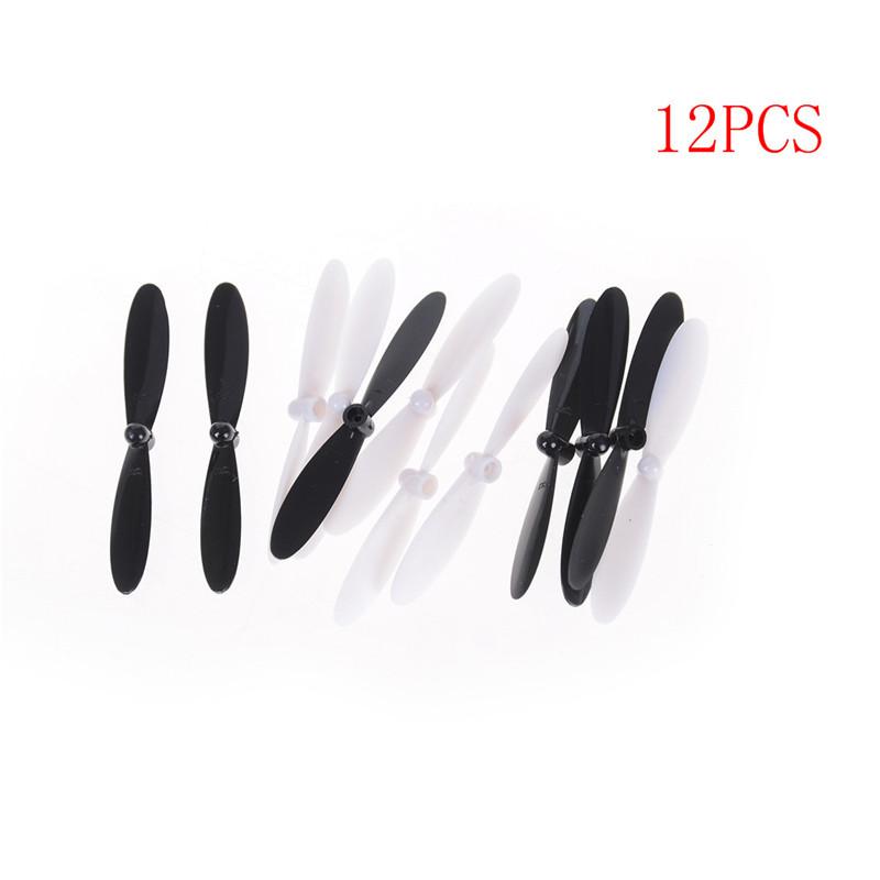 12 Stück 55 mm lange Propeller für Hubsan X4 H107 H107C H107D Quadcopter