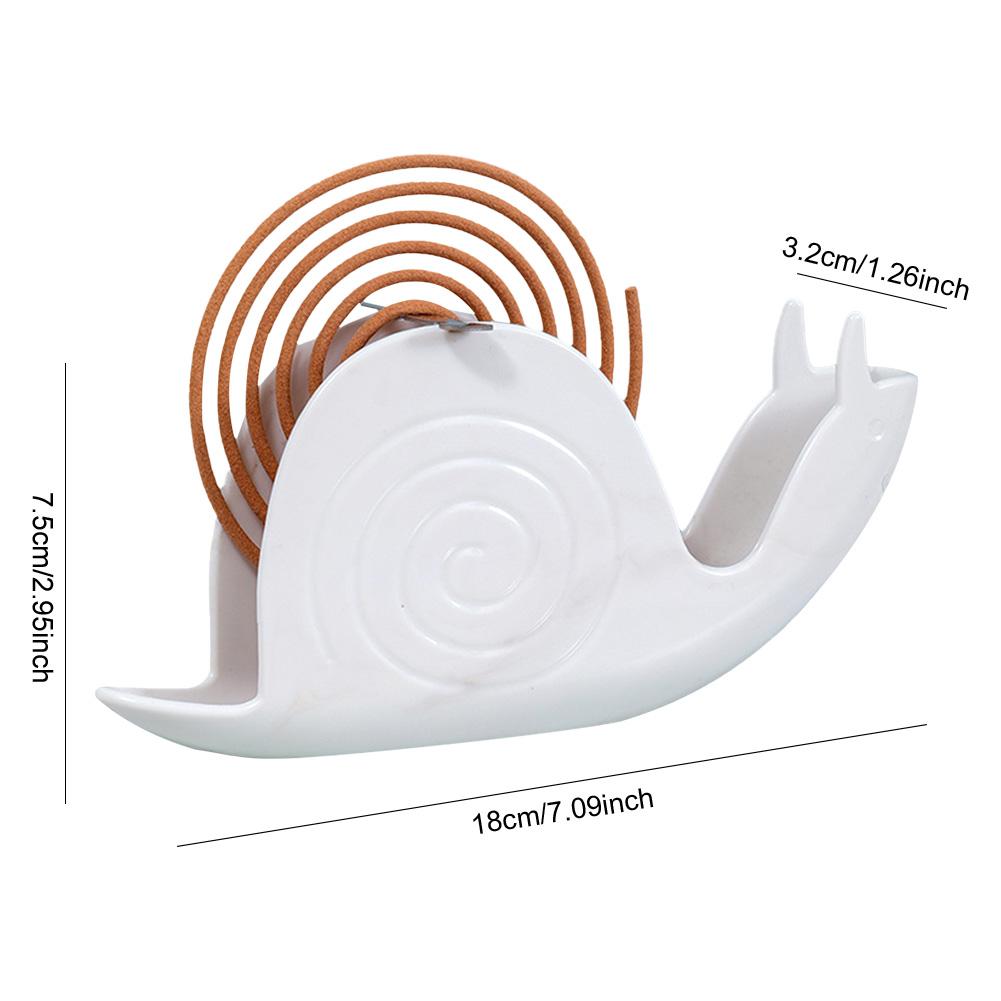 4-20PCS Snail Shape Incense Holder Fireproof Mosquito Coil Burner Household Mosquito Coil Holder for Home Bedroom Decoration