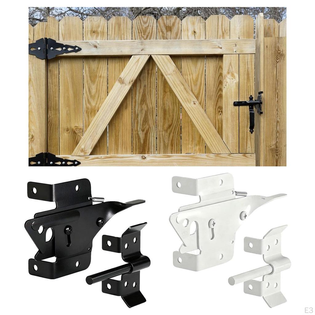 Gate Latch, DIY, Reliable, Lockable, Decorative, Professional, Easy To Install, Versatile, Stable,