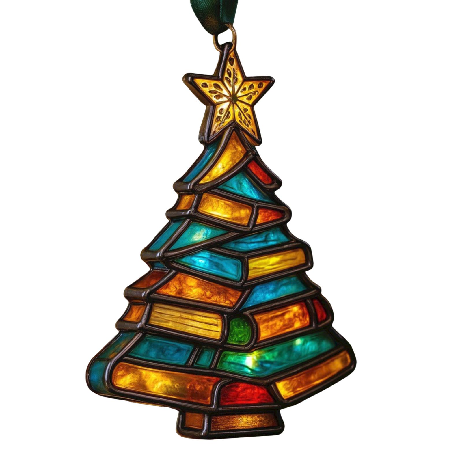 

2D Акриловая подвеска на елку, Украшение на елку, Рождественские подвесные украшения, Украшения для дома One Size