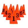 WEZHO Numrerade Träningskoner 1-10 Set