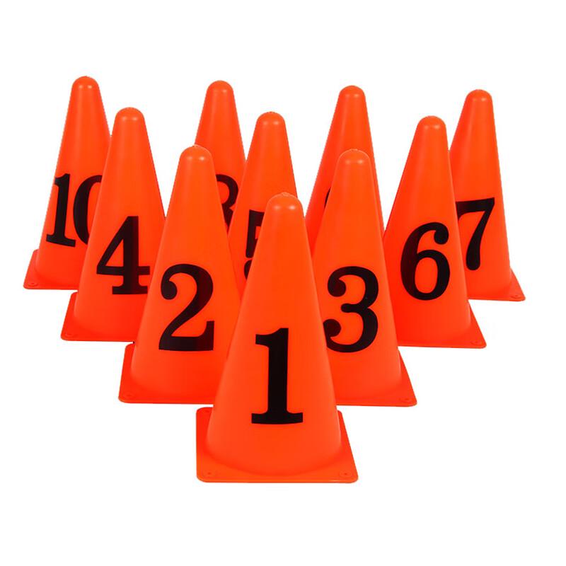 WEZHO Numbered Training Cones 1-10 Set