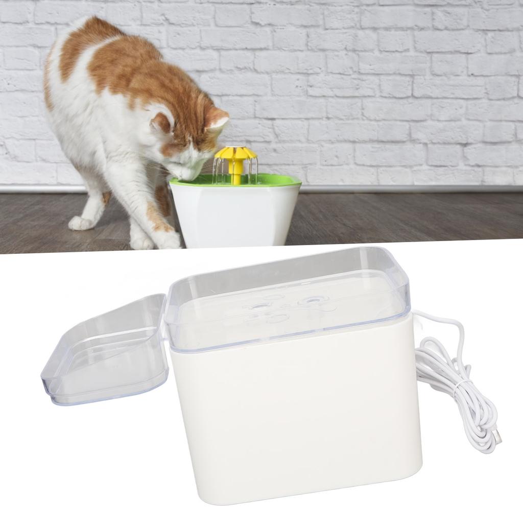 Cat Water Fountain Smart Quiet Automatic Cycle Filtration 2 in 1 Pet Water Dispenser with Bowl for Cats Pets Dogs