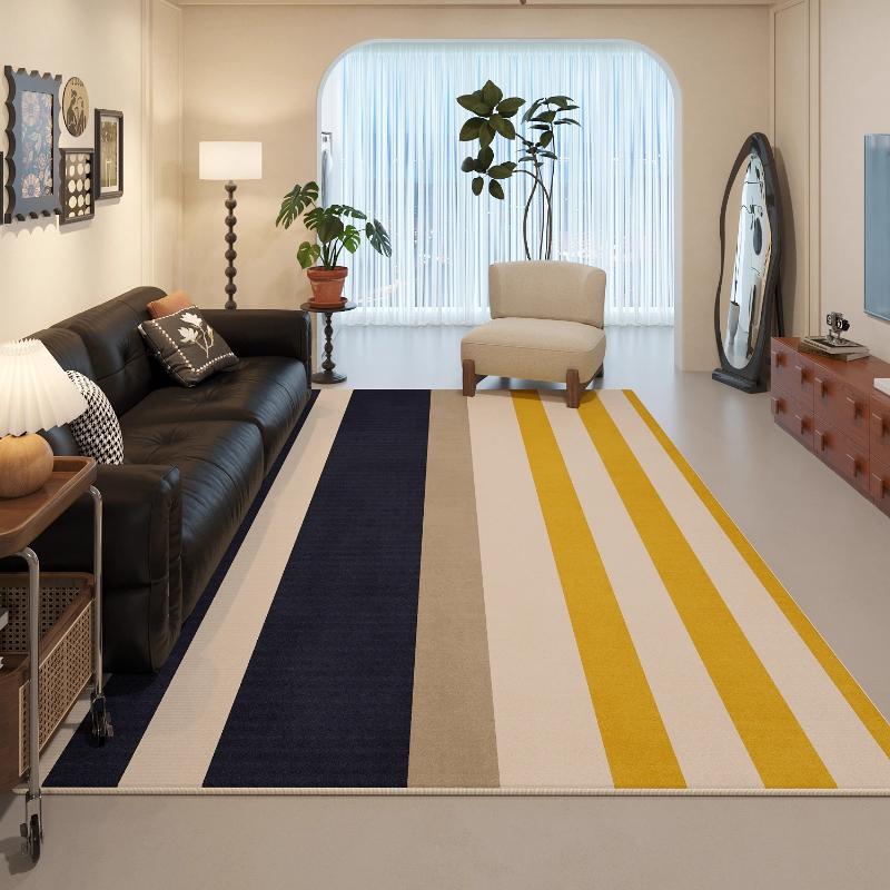 Retro Style Carpets for Living Room Large Area Bedroom Decor Waterproof Carpet Washable Lounge Floor Mat Anti-slip Cloakroom Rug
