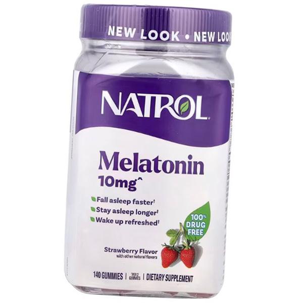 

Жевательный Мелатонин, Melatonin 10 Gummies, Natrol 140таб Клубника (72358008) 140tab Strawberry
