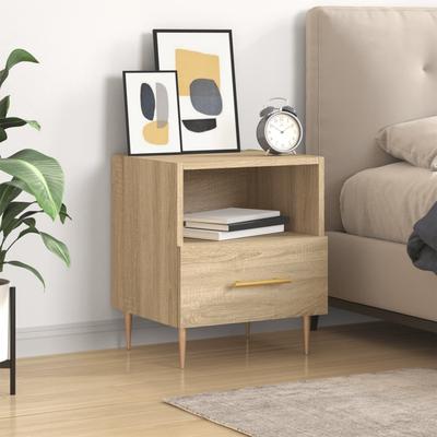 Nightstand, Sonoma Oak, 40X35X47.5 Cm Wood-Based Material
