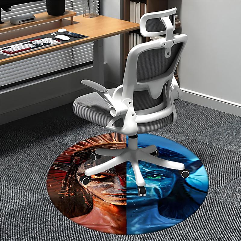 Avatar-Inspired Chair Mat - Round Carpet for Home Decor, Office Use, and Gifts0209b