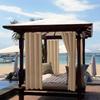 1/2/3/4 Outdoor Curtains for Patio Waterproof, Light Filtering Privacy Outside Curtains for Living Room, Gazebo, Porch, Pool