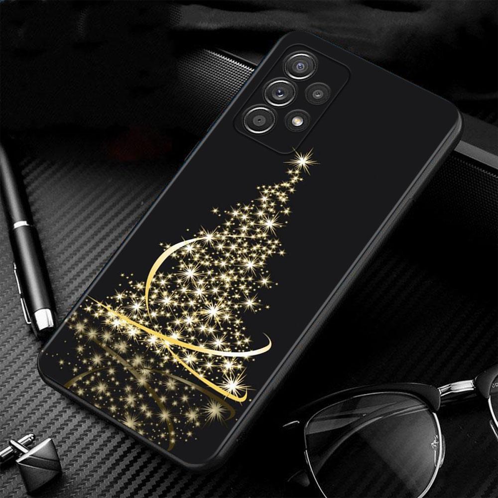 Phone Case For Samsung A52s A73 A72 A53 A33 A32 A22 A13 A02s A21s A12 A31 A91 A51 A71 A41 A23 A11 Merry Christmas Tree Deer