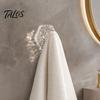 Bathroom Towel Hooks Hexagonal Self Adhesive Hooks, Water Ripple Pattern Design, Waterproof No Heavy Duty Wall Drilling Mounted for Towels Keys