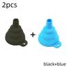 1/4PCS Silicone Collapsible Funnel Foldable Kitchen Long Neck Dispense Gadget Tool Filter Sorter Small Water Bottle Liquid Oil