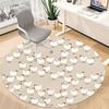 1pc Chicken Pattern Office Round Rug, Non-slip, Soft and Durable Office Rug for Interior Decoration, Perfect for Office, Beautiful Decoration Yy260323