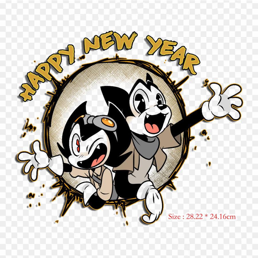 

Бенди и чернильная машина Cuphead Themeatly Games Утюг на теплопередаче Печать Виниловые нашивки Наклейка для одежды DIY Аппликации Моющиеся нашивки