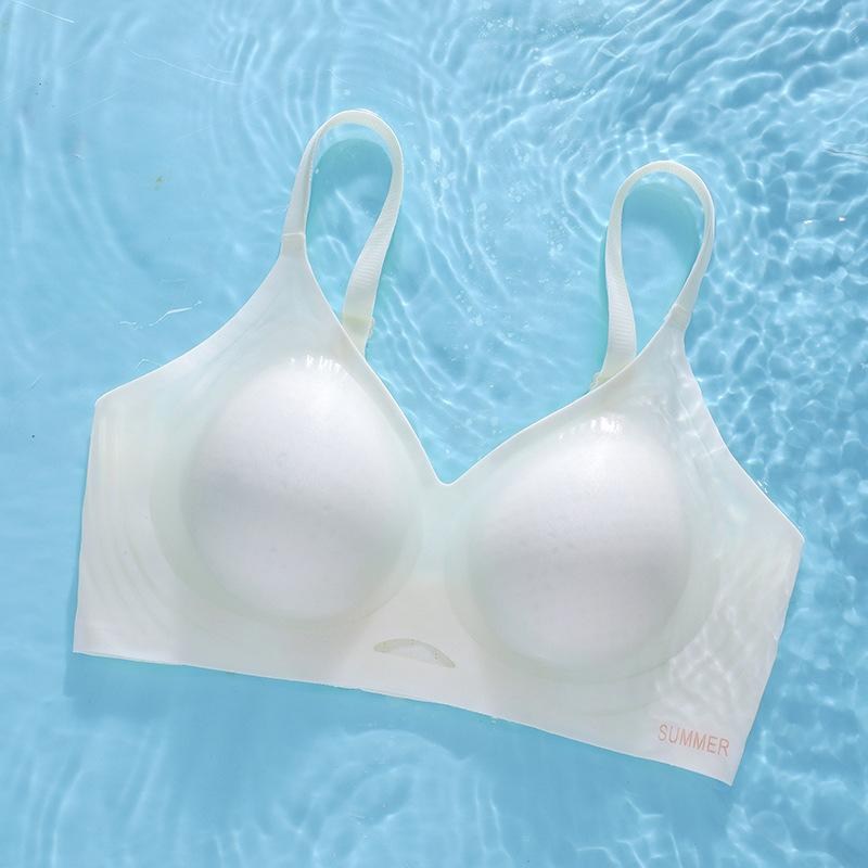 Xia's New Light and Thin Jelly, Large Size Soft Support, Skin-friendly Without Steel Ring, Bra Breathable and Seamless
