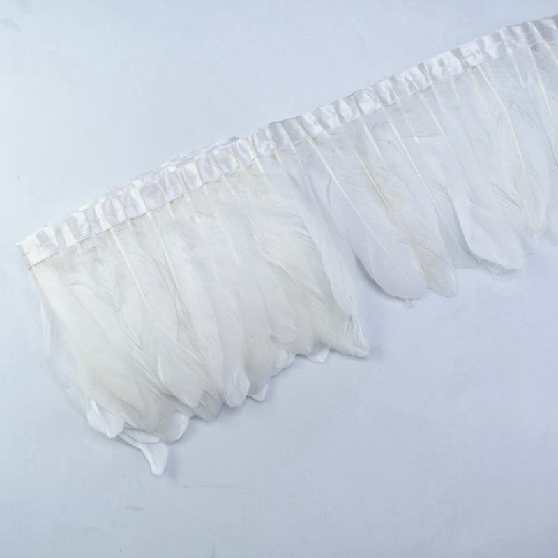 10Meters/Lot Goose Feather Trim Goose Feathers Clothing Sewing Wedding Feathers Decoration Feathers For Crafts Plumas Carnaval