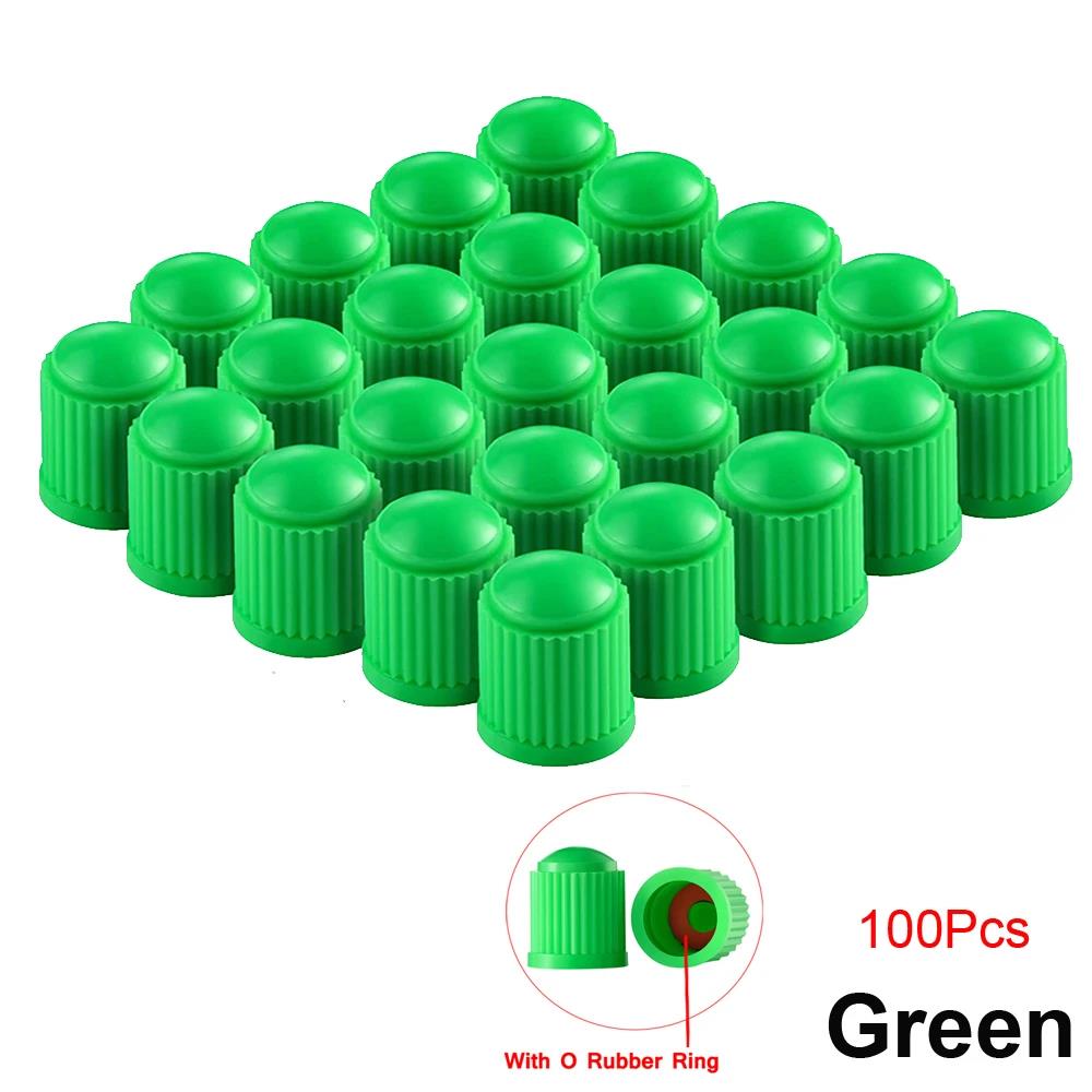 10-100Pcs Tire Valve Caps Plastic Car Tire Stem Dust Covers Universal Valve Caps For Cars Bicycle Trucks Motorcycles Valve Stems 1