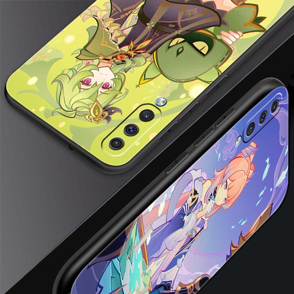 Pouzdro na telefon Samsung Galaxy A52 A14 A50 A70 A10S A30 A40 A20S A20E A02S A12 A22 A72 A32 5G A04s Genshin Impact silikonový kryt