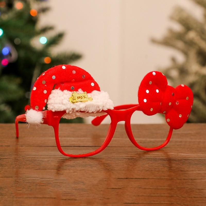 

Новый рождественский милый снеговик, Санта-Клаус, олень, украшения, новогодняя рождественская оправа, очки для взрослых и детей
