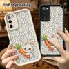 Phone Case: 2D Flat Samsung Galaxy A34 A35 M05 M06 S20 S22 S21 FE Plus 5G Protective Case, Hugging a Carrot, Christmas and Halloween Gift