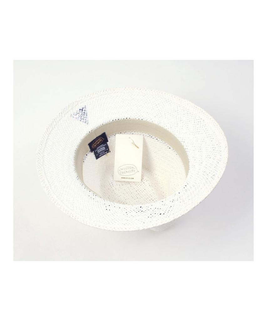 Yunibeosyeolkemiseuteuli Blue Mono Line Swing White Short Fedora Summer Fedora