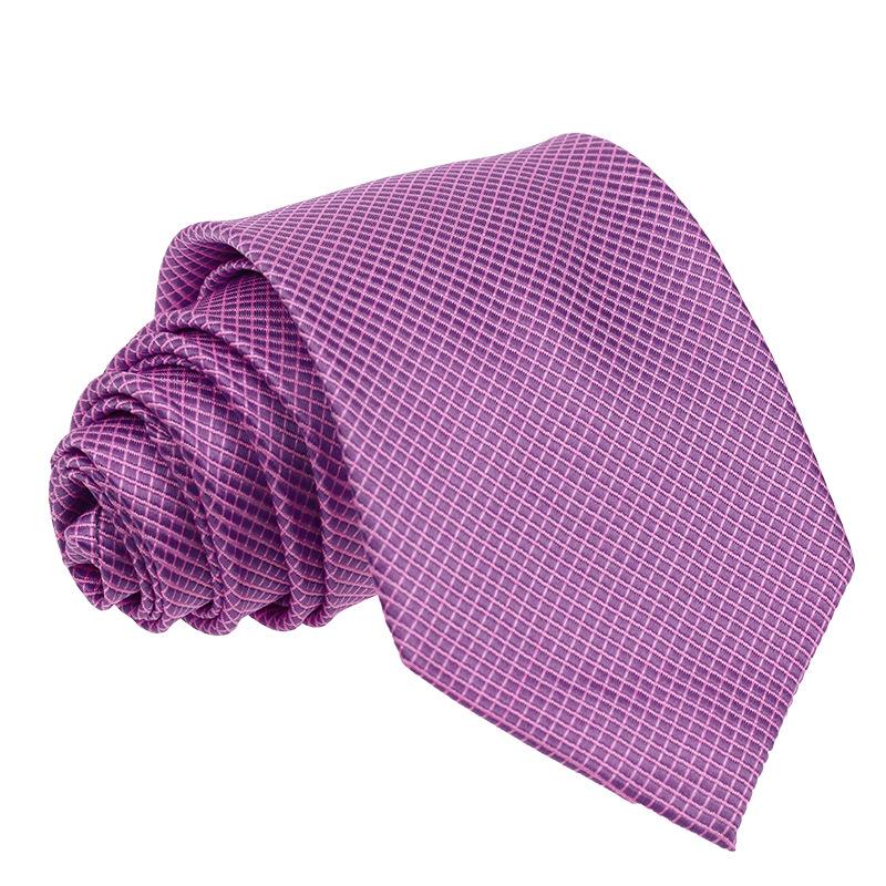 Men's Premium 7.5cm Plaid Polyester Tie for Business, Casual, Wedding, or Best Man Suit.