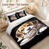 Dog Bedding Set, 1 Duvet Cover & 2 Pillowcases Soft Comfortable Bedroom Home Textile Decor