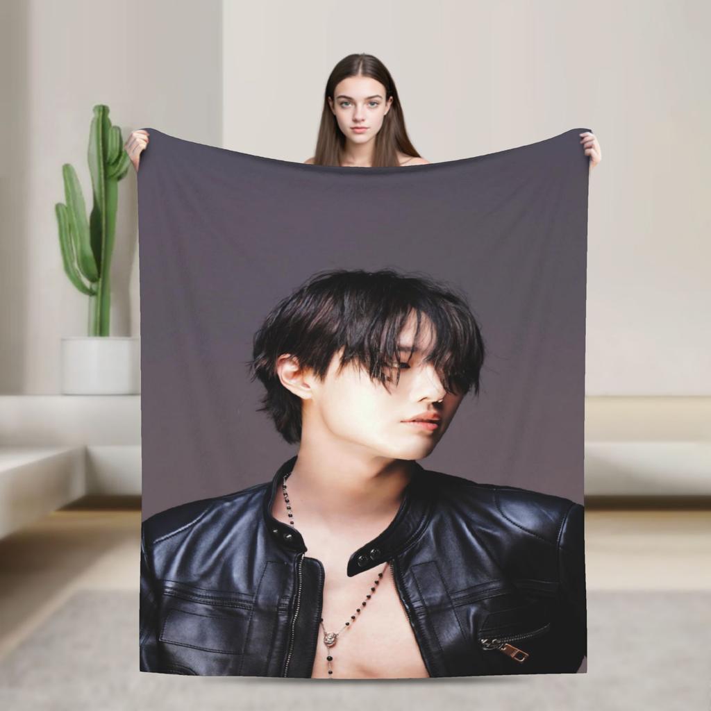 2026 WOODZ World Tour Super Soft Blanket Camping Plush Throw Blanket Comfortable Couch Bed Flannel Bedspread Sofa Bed Cover