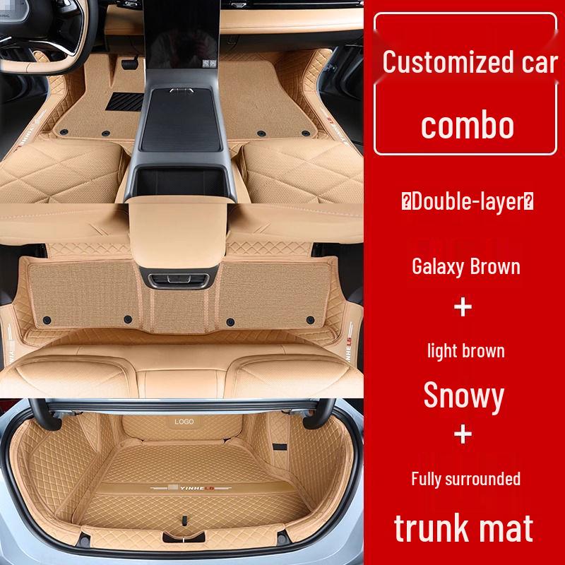 Compatible Galaxy L6 Double Layer Floor Mats & Bumper for 23-25 Models - Car Interior Accessories