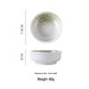 Japanese Ceramic Round Plate: Creative Soy Sauce, Sushi, Vinegar, or Doubanjiang Dipping Dish for Restaurants and Homes