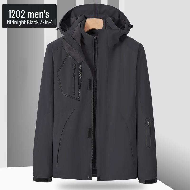 OLOMM Men s 3-in-1 Winter Outdoor Jacket L-5XL
