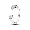 copper Double Heart Ring Bow Starfish Crown Bow Moon Rings Ideal For Women Fine Jewellery Wedding Party Valentines Day Gift