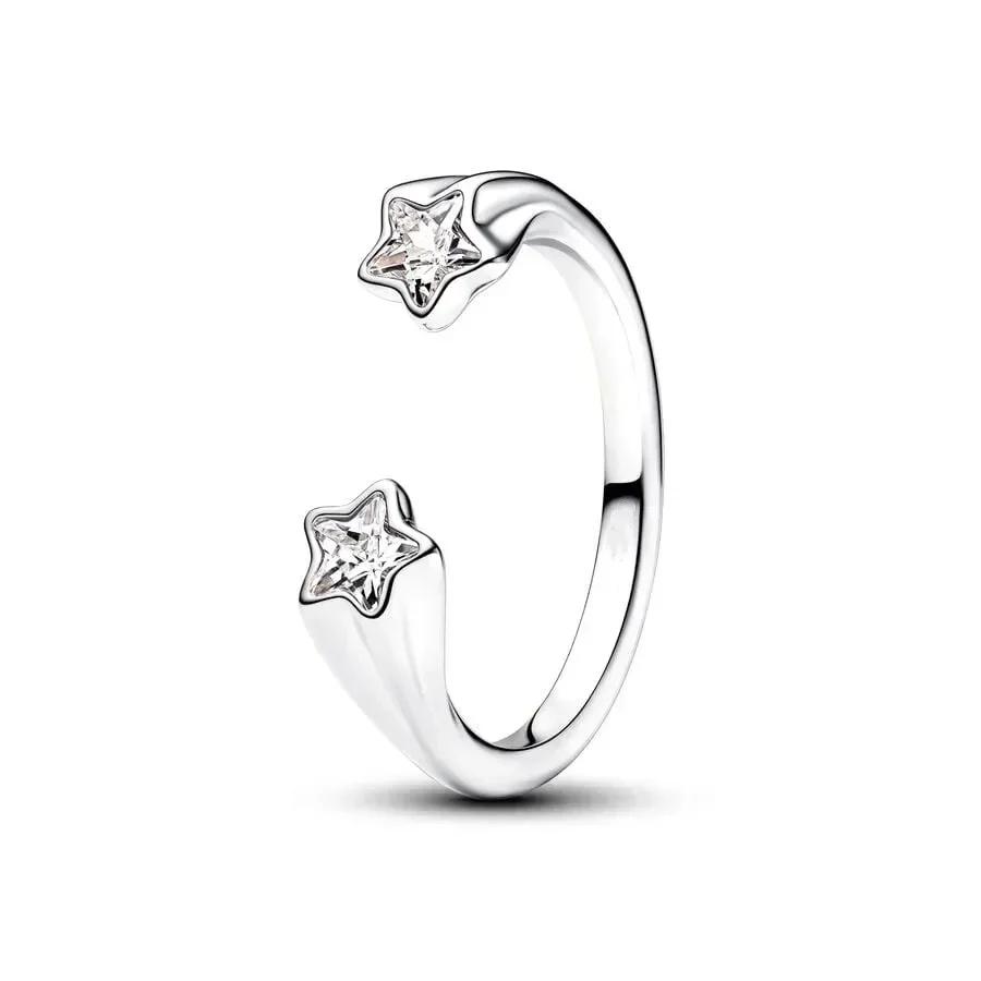 copper Double Heart Ring Bow Starfish Crown Bow Moon Rings Ideal For Women Fine Jewellery Wedding Party Valentines Day Gift