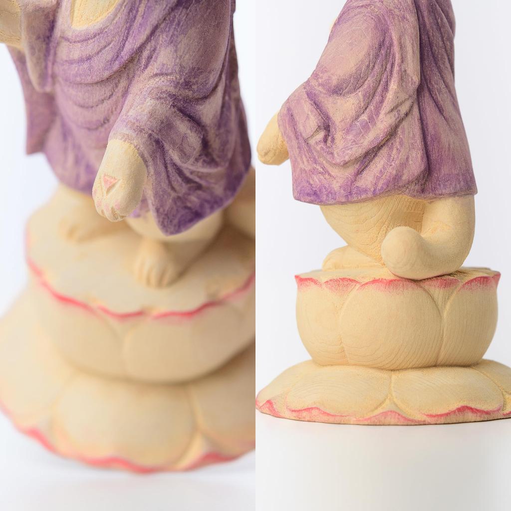 Katze Amida, Hüterin des Haustieres, besonderes Gebet im Kannoji-Tempel, Katzenholz, Glücksbringer, Feng Shui-Ornament, Neko Amida (kleine Größe) - Tiere, Service