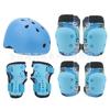 Kids Skateboarding Roller Skating Safety Gear Set With Helmet Knee Elbow Wrist Guards Boys Girls