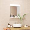Bathroom Mirror Wall Mounted Mirror With Storage Shelf For Living Room Bedroom 50 X 12 X 60 Cm White