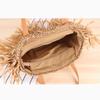 Tassel Beach Bags Round Straw Bag Women Hand Woven Big Large Knitting Handbags Casual Circular Bag Summer New Shoulder Bag