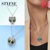 Silver 925 Van Gogh Heart Colorful Butterfly Beads Luminous Firely Charms Fit Bracelet for Women DIY Fine Jewelry Gift